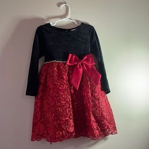 Rare Editions dress Color: Red and Black Size: 4T